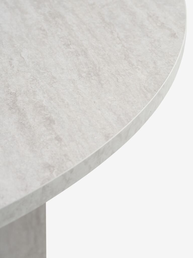 KRONDAL Matbord KRONDAL Ø110 travertinfärgat