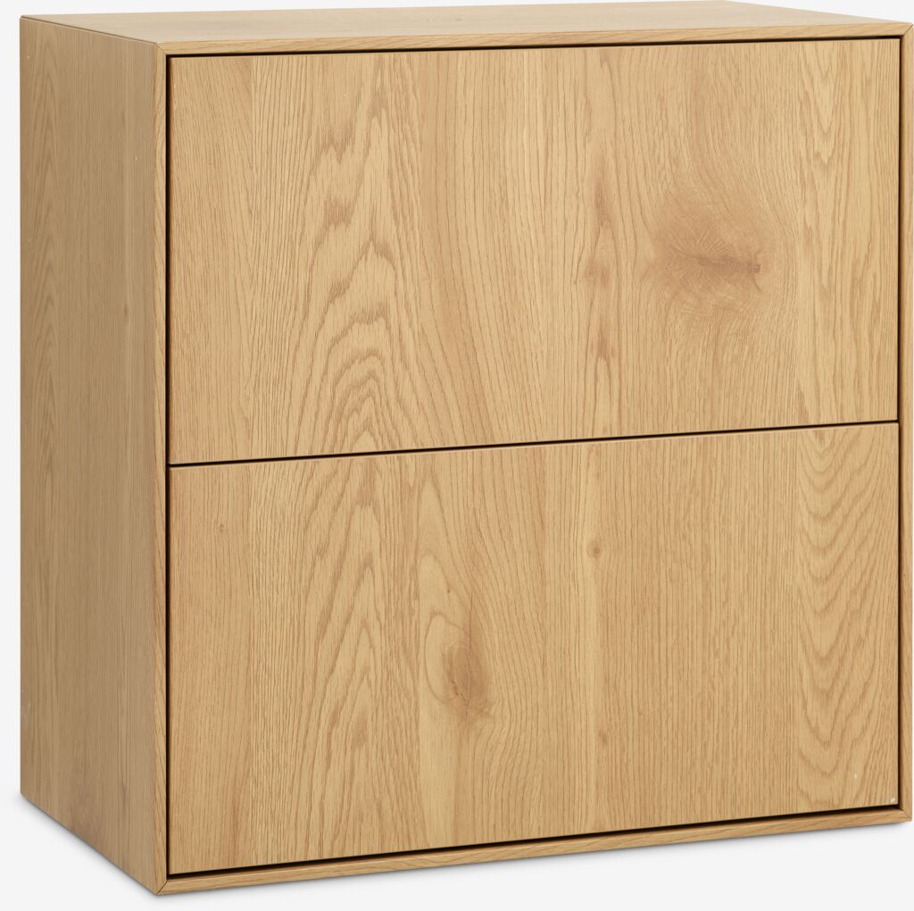 GEDSER Hyllmodul GEDSER byrå 2 lådor varm ekfärgad