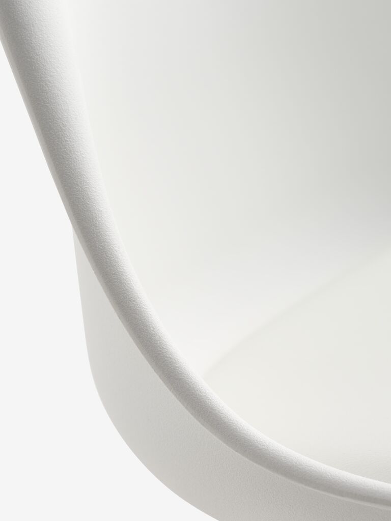 KASTRUP Matstol KASTRUP vitt konstläder/natur ek