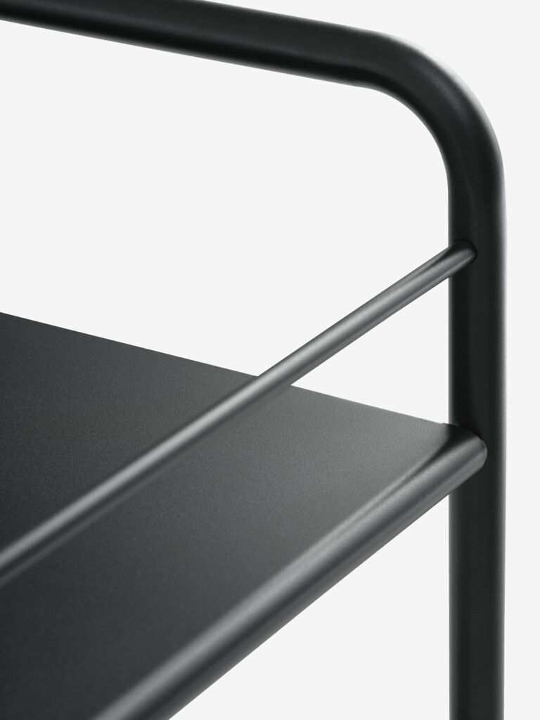 NARUP Rullbord NARUP 2 hyllor svart