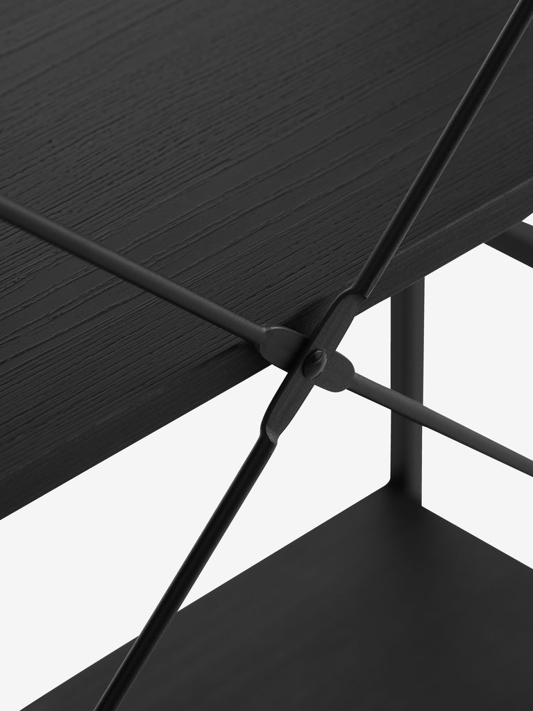 ASTRUP Hyllenhet ASTRUP 4 hyllor svart