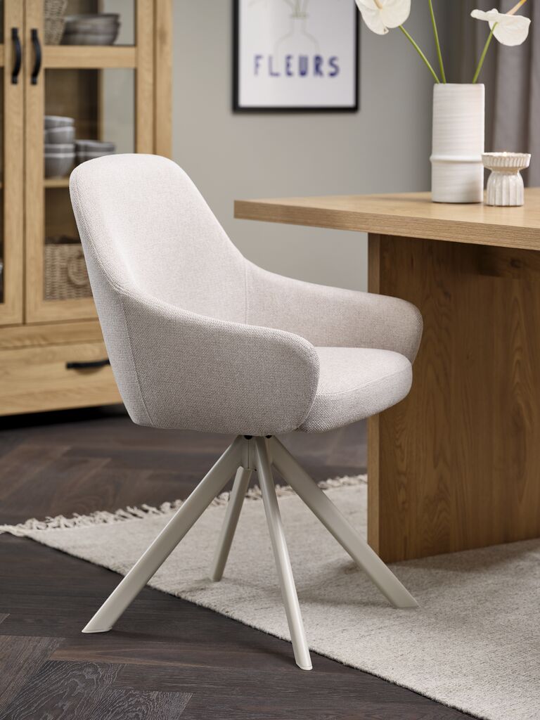 ROSTRUP Matstol ROSTRUP vrid beige tyg