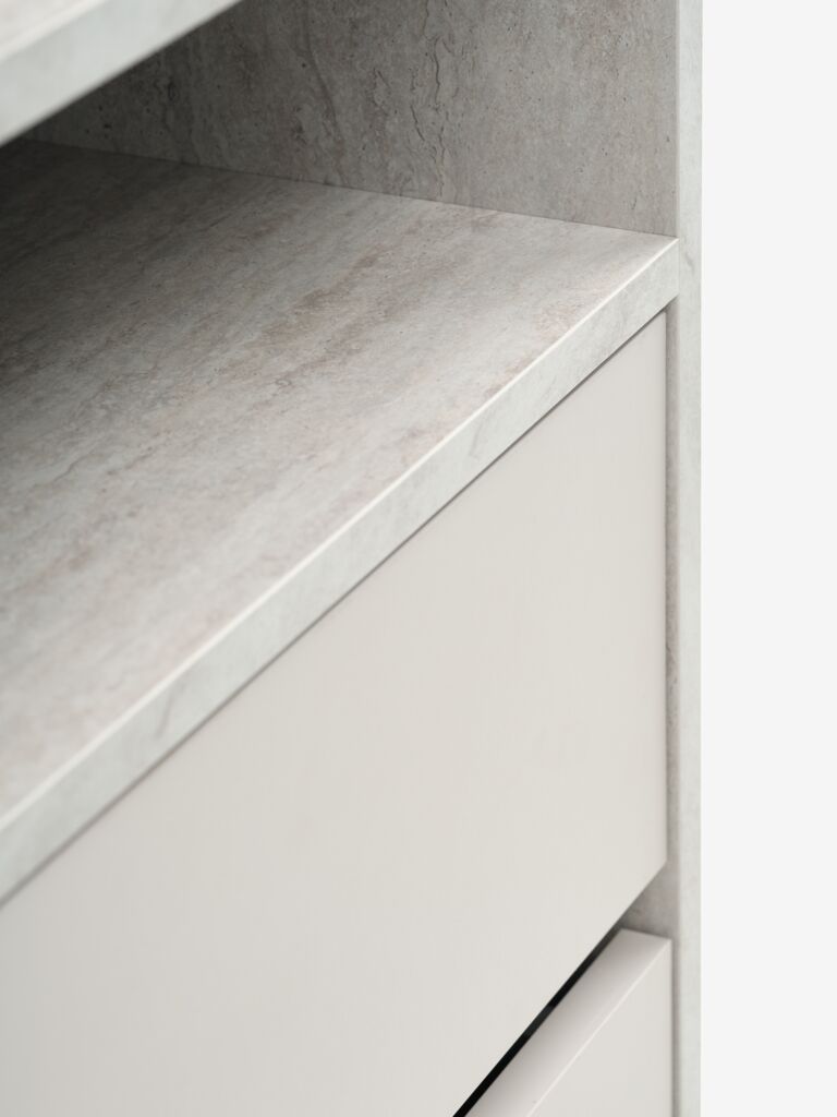 BILLUND Byrå BILLUND 3 lådor travertinfärgad/beige