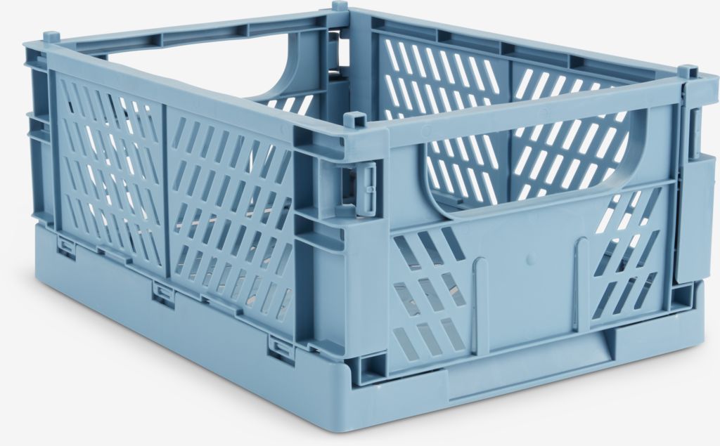 MILAS Korg MILAS B25xL34xH15cm hopfällbar blå