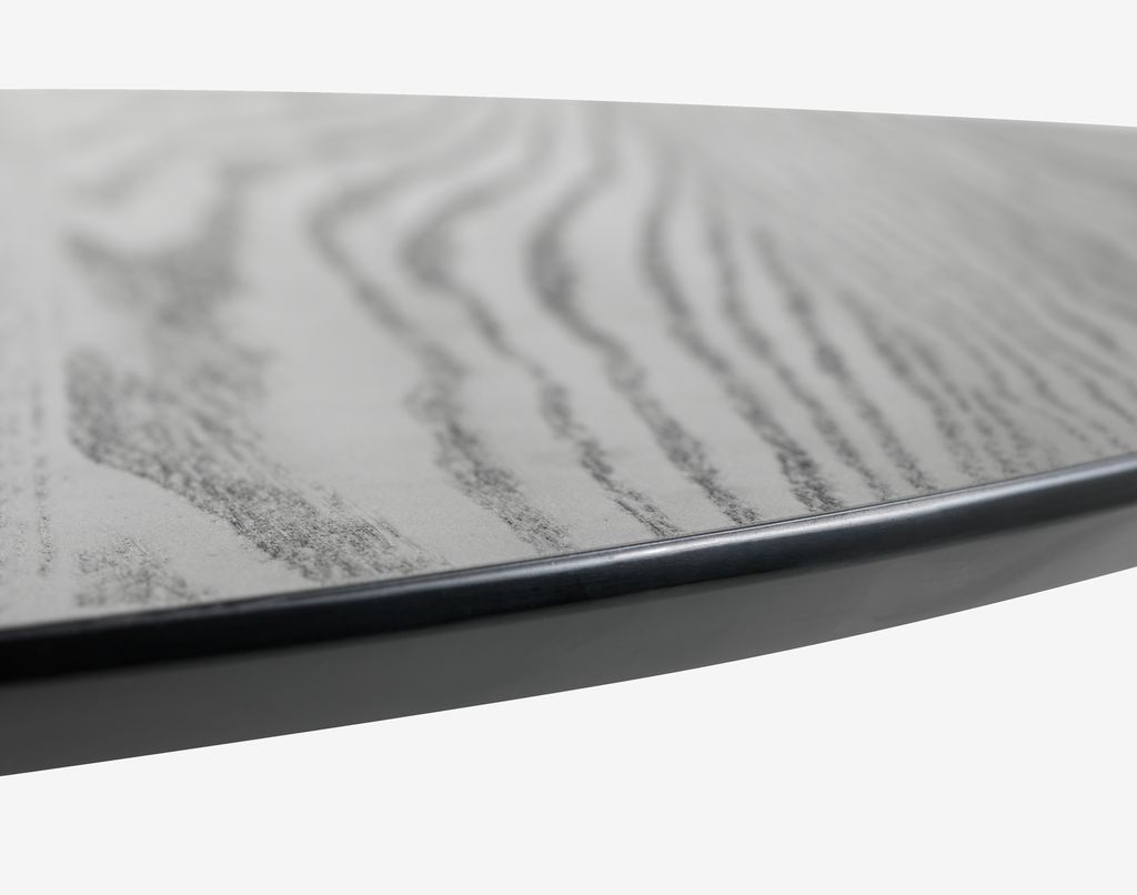 RINGSTED Matbord RINGSTED Ø100 svart askfanér