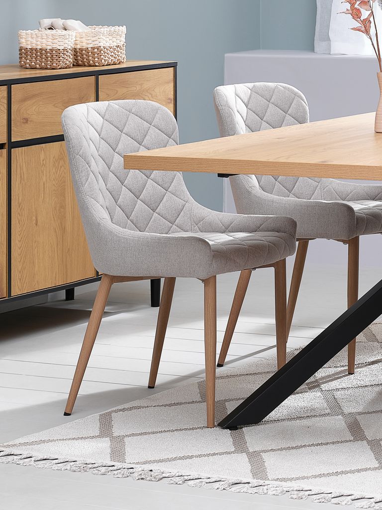 BELLINGE Matstol BELLINGE sand tyg/natur ekfärgad