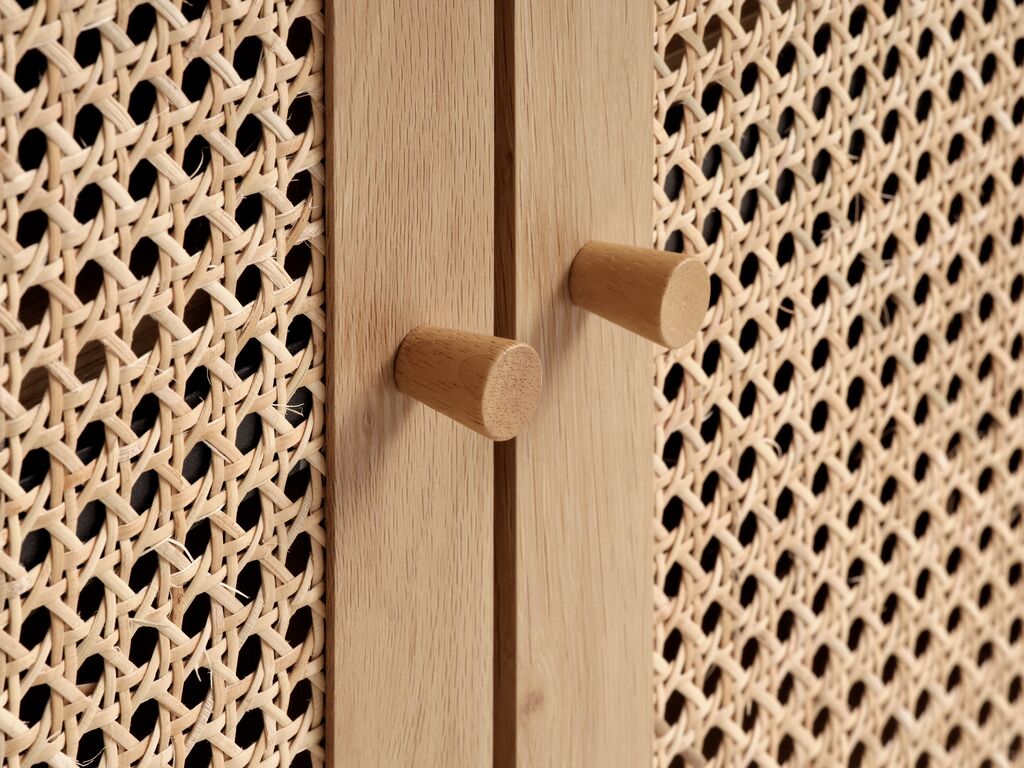 HALMSTAD Skänk HALMSTAD 3 dörrar varm ekfärgad