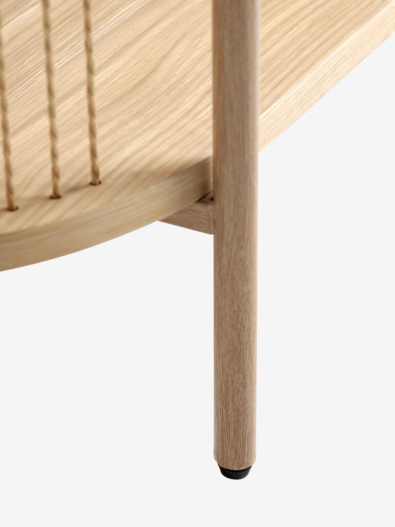 SNESLEV Skänk SNESLEV 2 hyllor natur ekfärgad