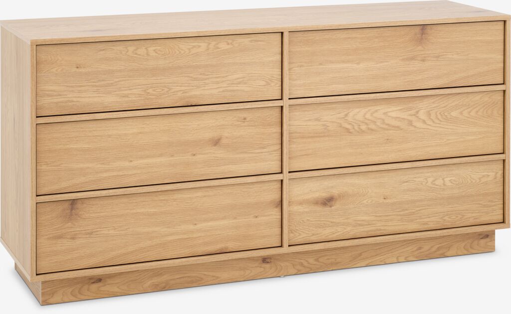 TRANUM Byrå TRANUM 3+3 lådor varm ekfärgad