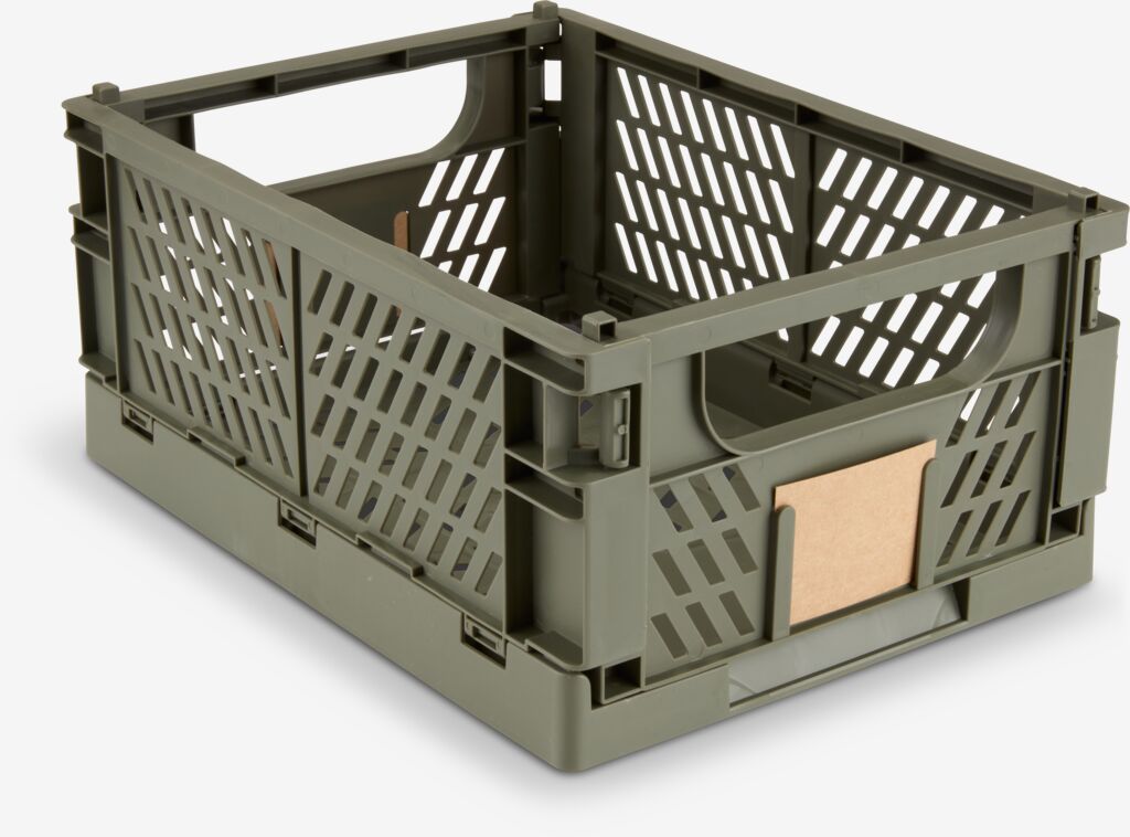 MILAS Korg MILAS B25xL34xH15 hopfällbar olivgrön