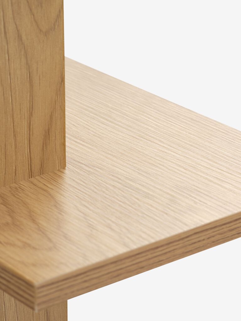 KARLEBY Hyllsystem KARLEBY 6 justerbara hyllor varm ekfärgat