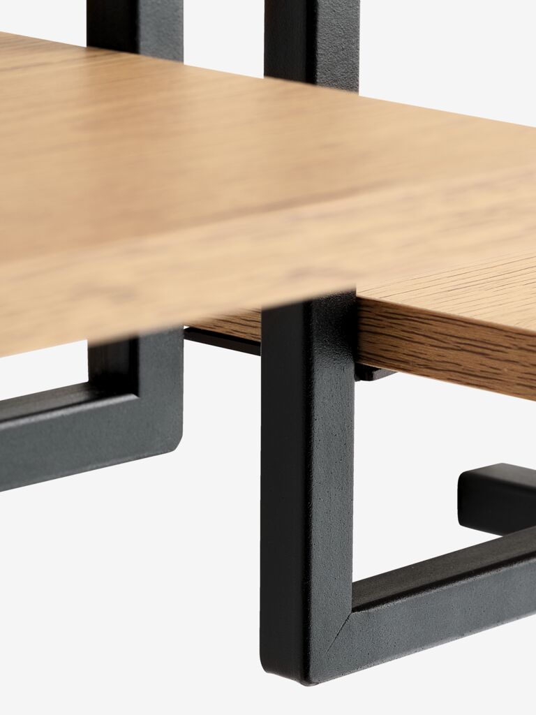 TRAPPEDAL Vägghylla TRAPPEDAL 2 st/pk varm ekfärgad/svart