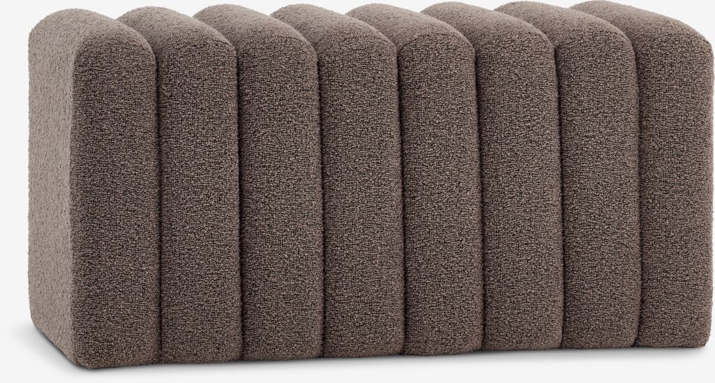 BISLEV Bänk BISLEV mörk sand tyg