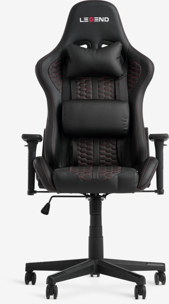 NIBE Gamingstol NIBE svart konstläder/röd