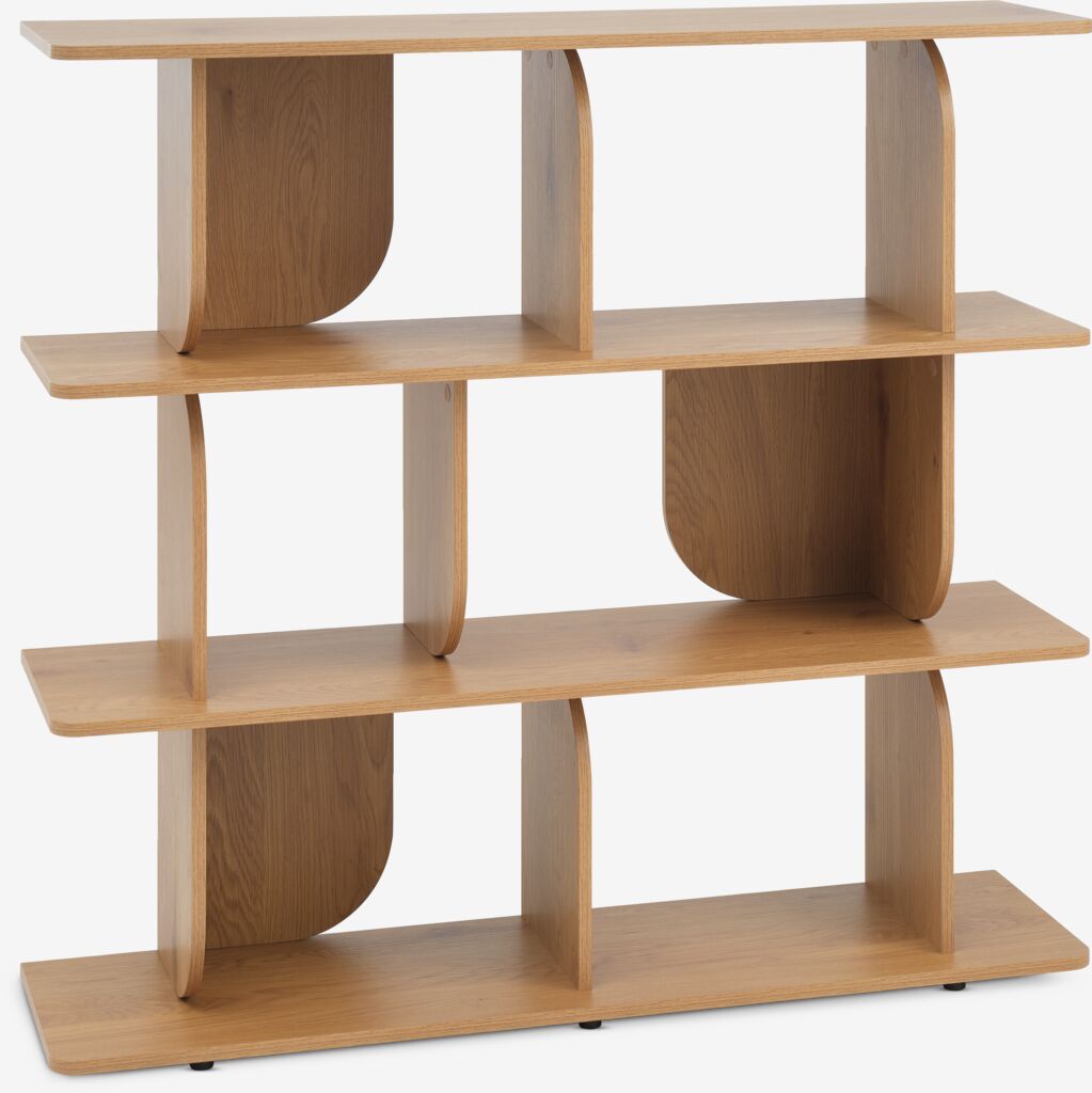 LYNGERUP Hyllenhet LYNGERUP 4 hyllor varm ekfärgad