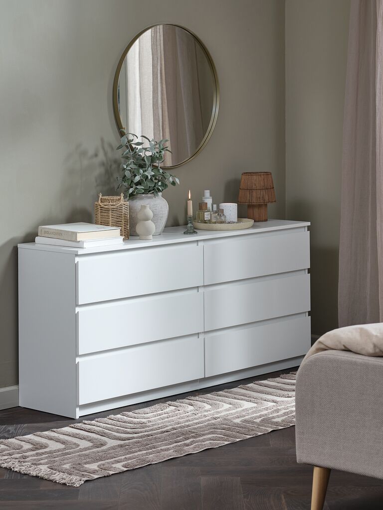 TANGE Byrå TANGE 3+3 lådor vit