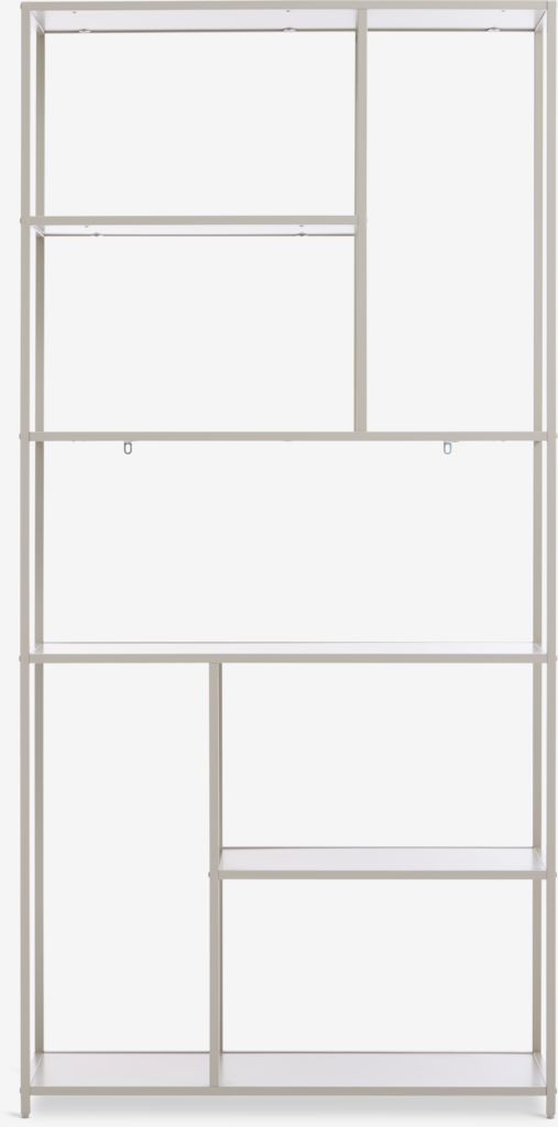 RUDERSDAL Hyllenhet RUDERSDAL 7 hyllor beige