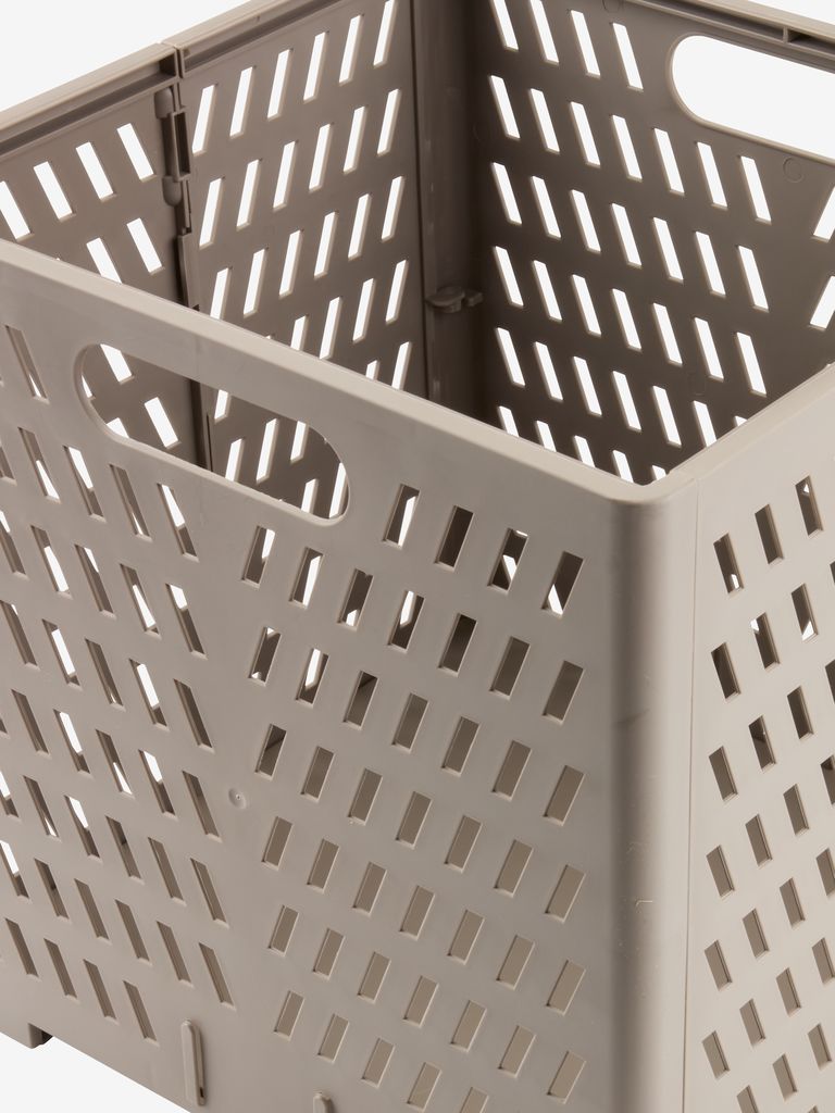 MILAS Korg MILAS B28xL30xH30cm m/lock hopfällbar grå