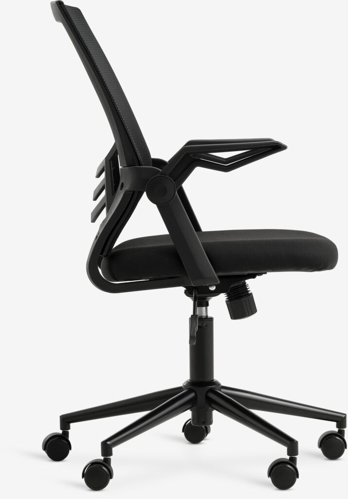 ASPERUP Sivbordsstol ASPERUP svart mesh/svart tyg