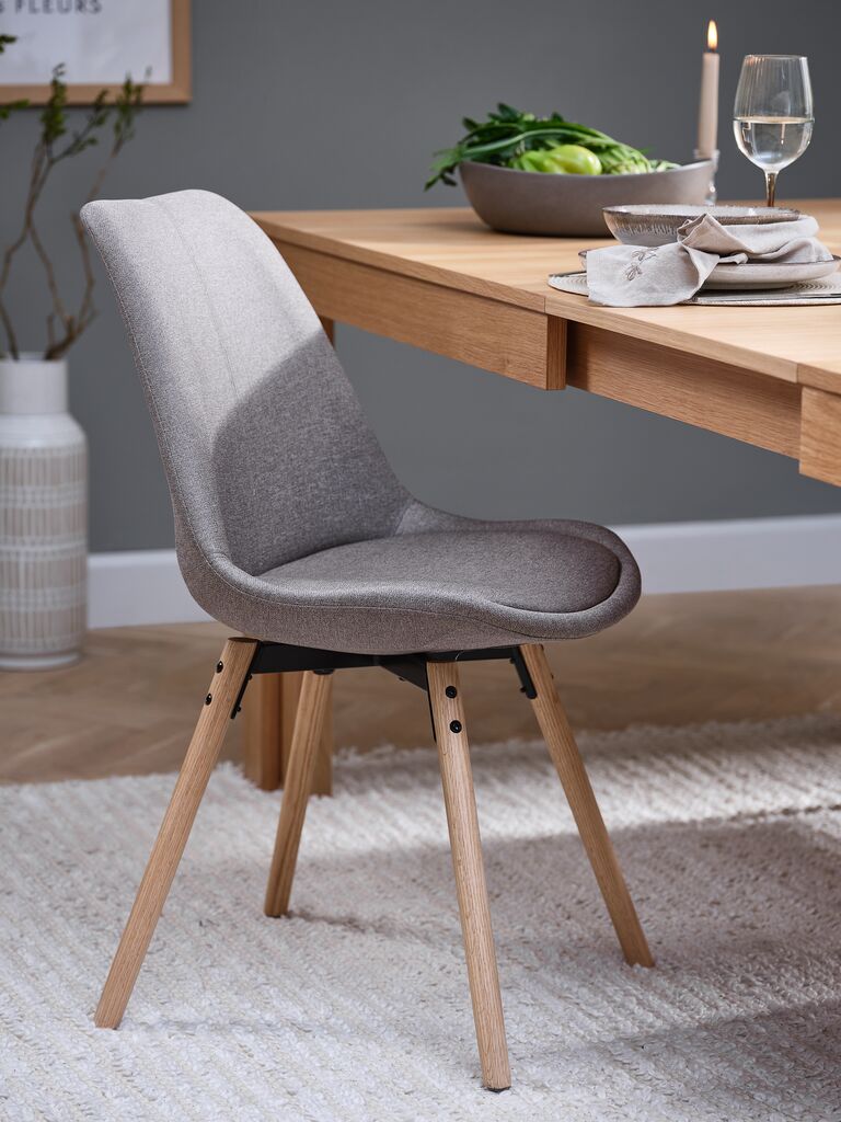 KASTRUP Matstol KASTRUP sand tyg/natur ek