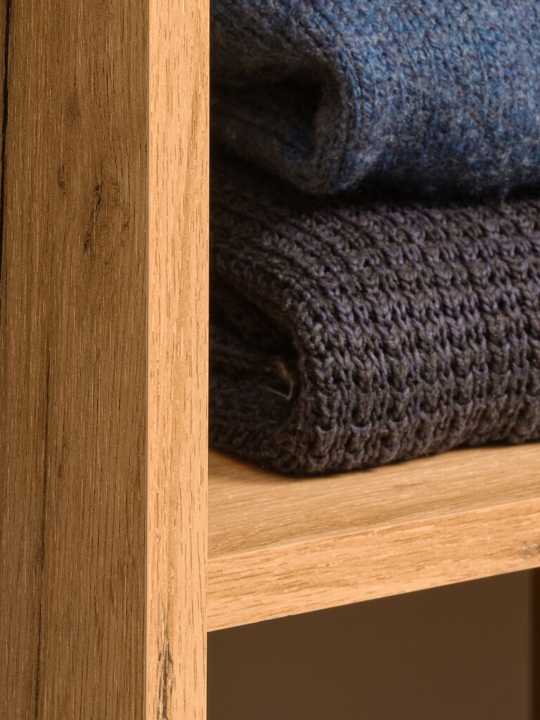 JENSLEV Garderob JENSLEV 96x176 2 dörrar 3 lådor natur vildekfärgad