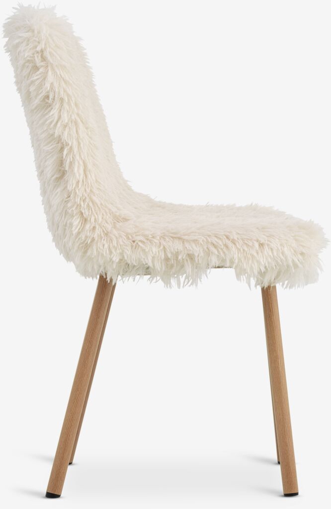 JONSTRUP Matstol JONSTRUP teddy offwhite tyg/ekfärgad