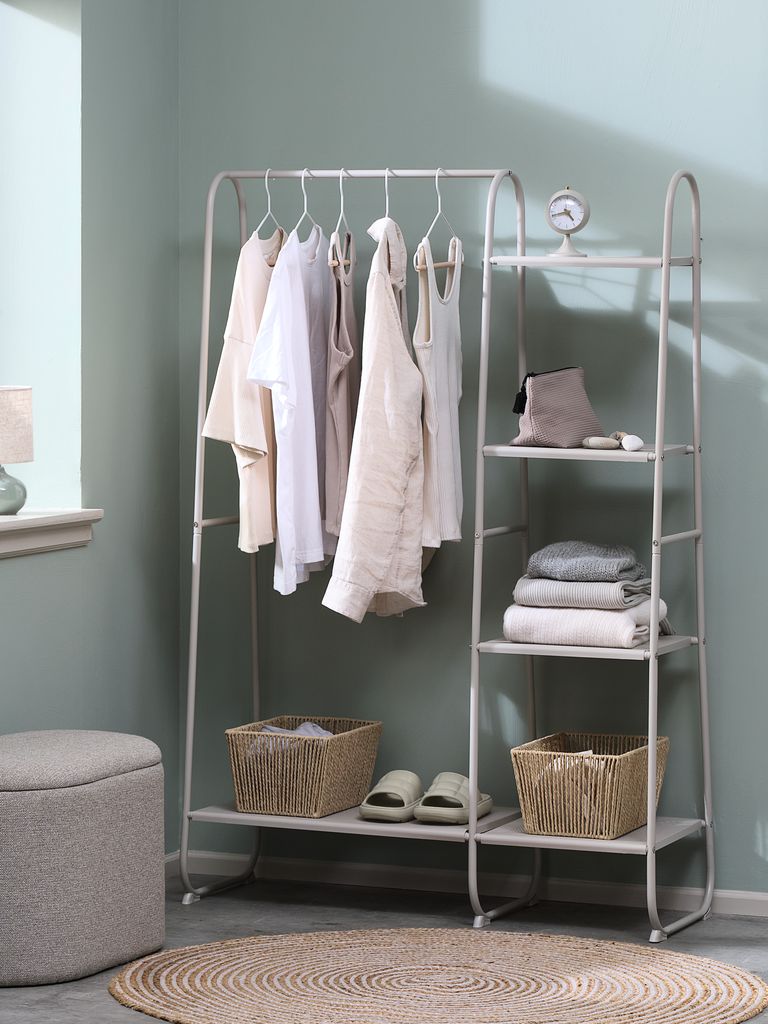 RAVNKILDE Hallmöbel RAVNKILDE 4 hyllor ljus sand