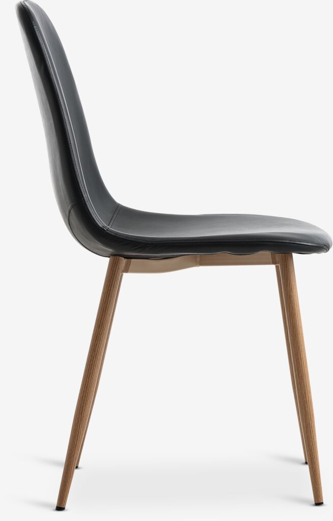 JONSTRUP Matstol JONSTRUP svart konstläder/natur ekfärgad