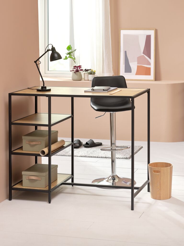 BROAGER Barstol BROAGER svart konstläder/om