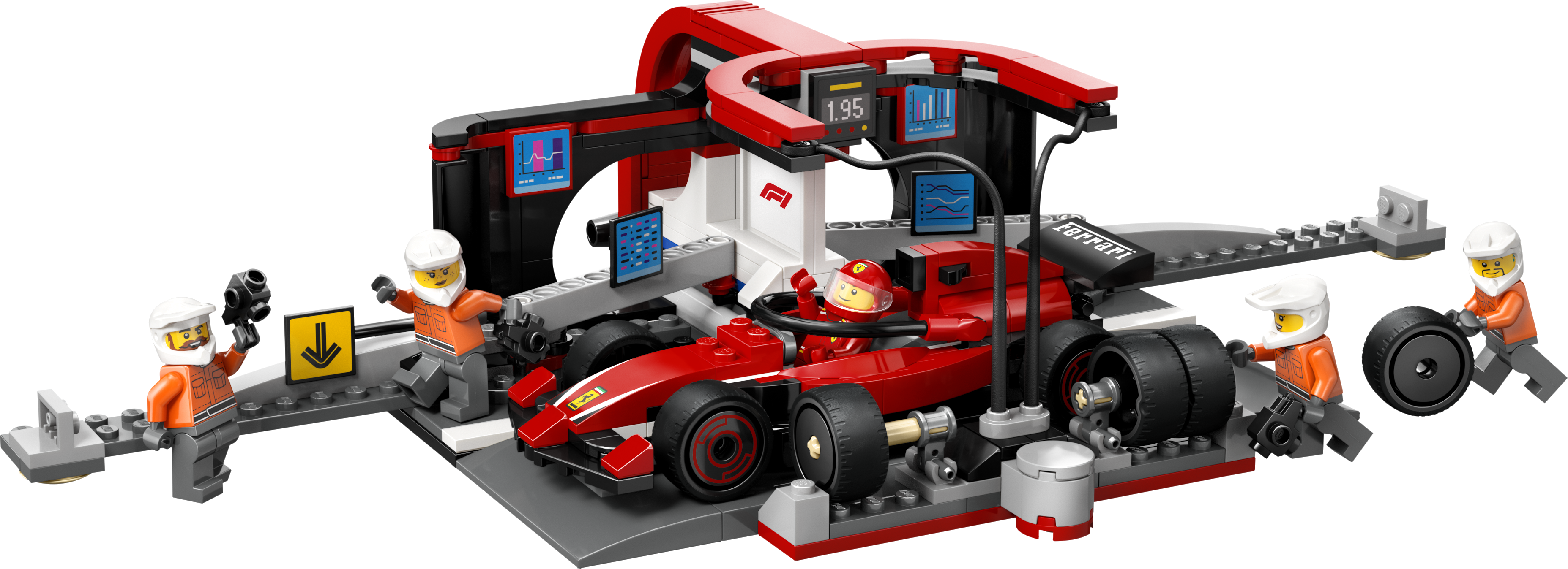F1® Pit Stop & Pit Crew with Ferrari Car