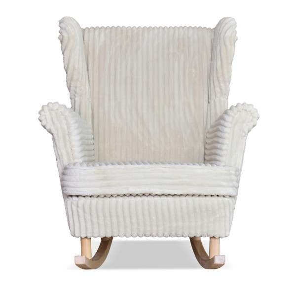 Fotel uszak Rene bujany skandynawski Family Meble sztruks czarny TOP