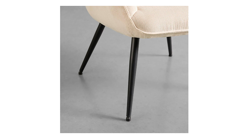 Fotel uszak Gunvor z przeszyciami  szary