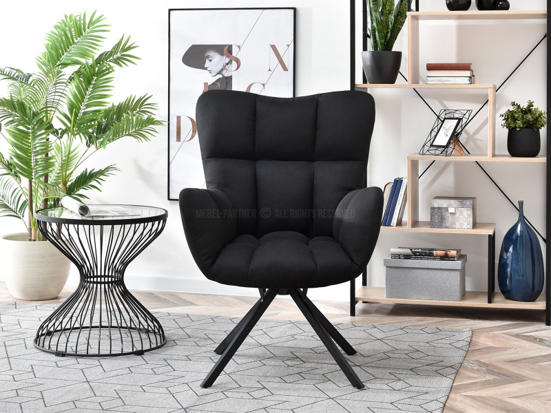 Zielony Obrotowy Fotel Kira Do Salonu W Stylu Nowoczesnym