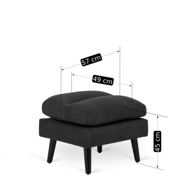 Fotel Rozkładany Wypoczynkowy z Podnóżkiem Wygodny Do Spania Brązowy HENRY