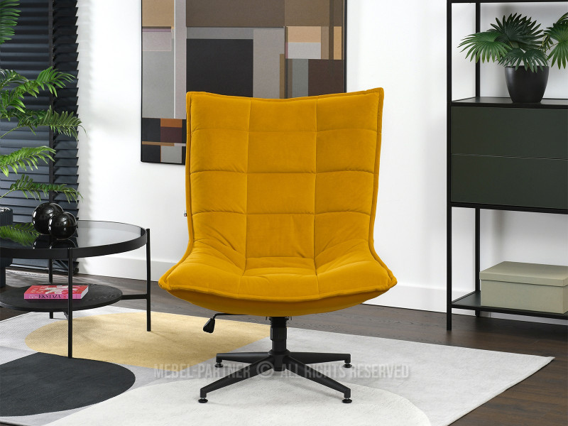 Turkusowy Welurowy Fotel Obrotowy Do Salonu