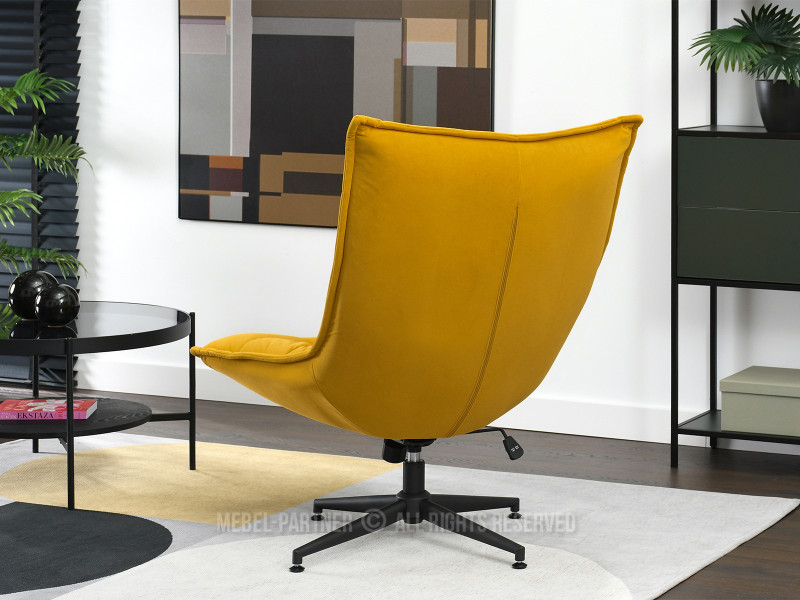 Turkusowy Welurowy Fotel Obrotowy Do Salonu