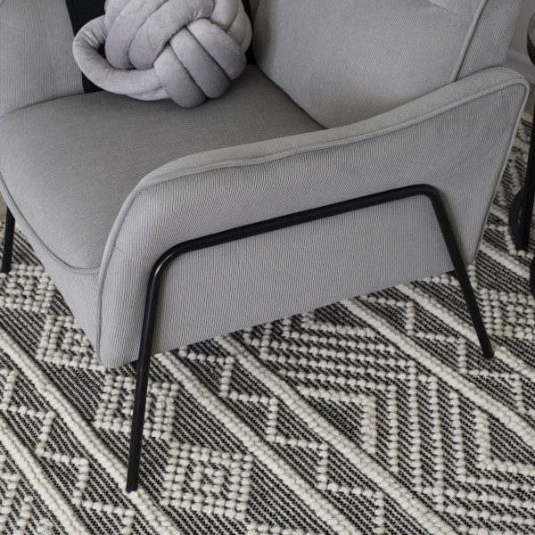 Fotel Do Salonu ALBERTO Nowoczeny Loft Tkanina Popiel