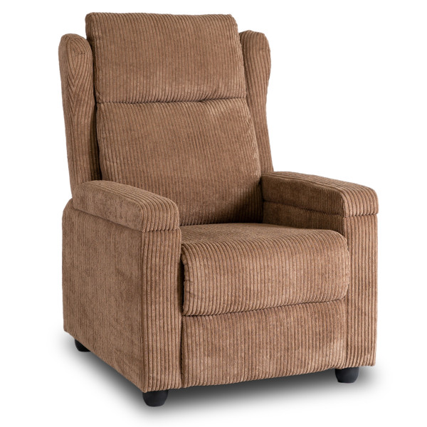 Fotel Rozkładany Wypoczynkowy Uszak Do Salonu Do Spania Szary SPENCER