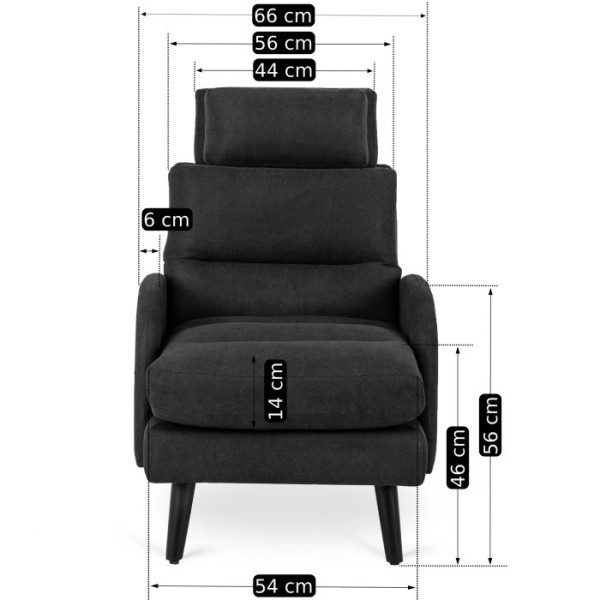 Fotel Rozkładany Wypoczynkowy z Podnóżkiem Wygodny Do Spania Brązowy HENRY