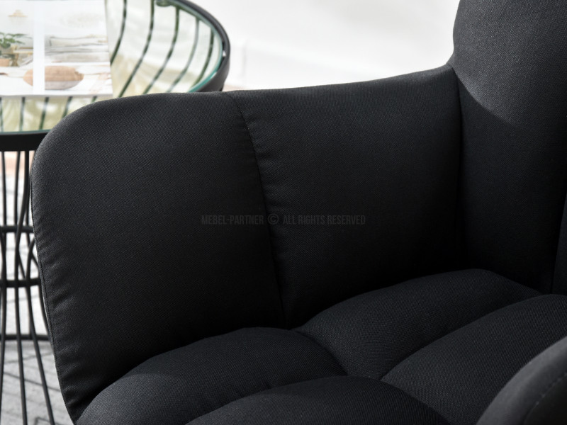 Zielony Obrotowy Fotel Kira Do Salonu W Stylu Nowoczesnym