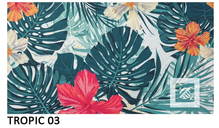 Fotel uszak JUNGLE w liściach żółty