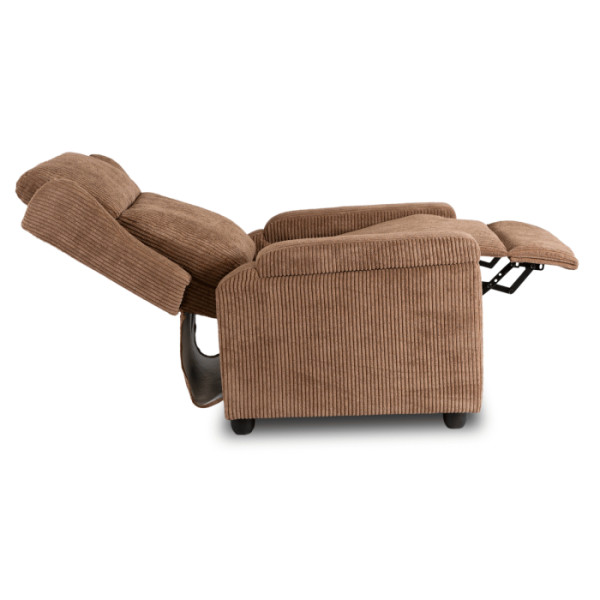 Fotel Rozkładany Wypoczynkowy Uszak Do Salonu Do Spania Szary SPENCER