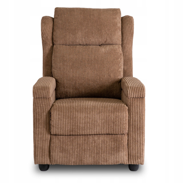 Fotel Rozkładany Wypoczynkowy Uszak Do Salonu Do Spania Szary SPENCER