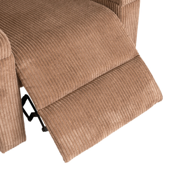 Fotel Rozkładany Wypoczynkowy Uszak Do Salonu Do Spania Szary SPENCER