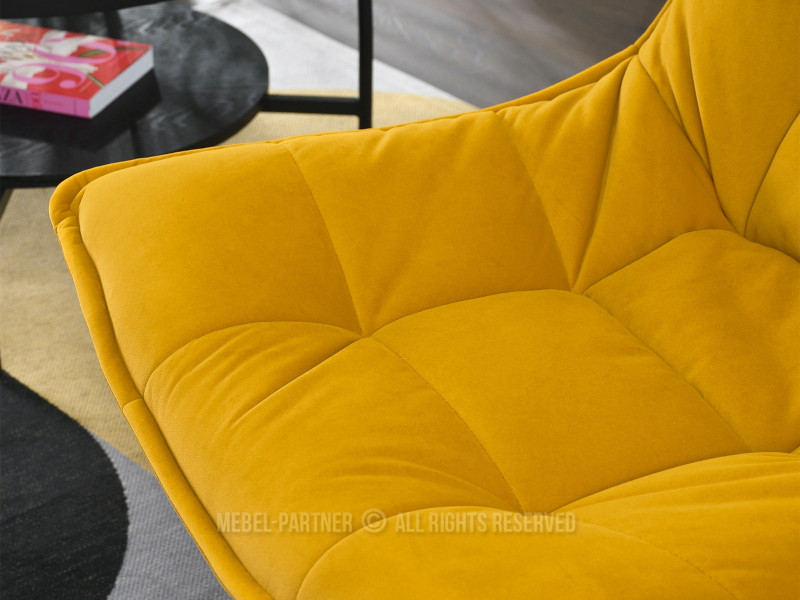 Turkusowy Welurowy Fotel Obrotowy Do Salonu