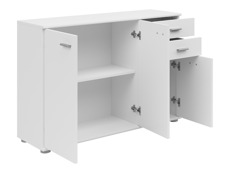 Komoda Noeda 106 cm z 3 drzwiami i 2 szufladami grafit