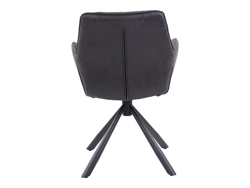 Krzesło tapicerowane Rebell obrotowe szare