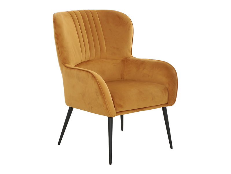 Fotel uszak Samon granatowy