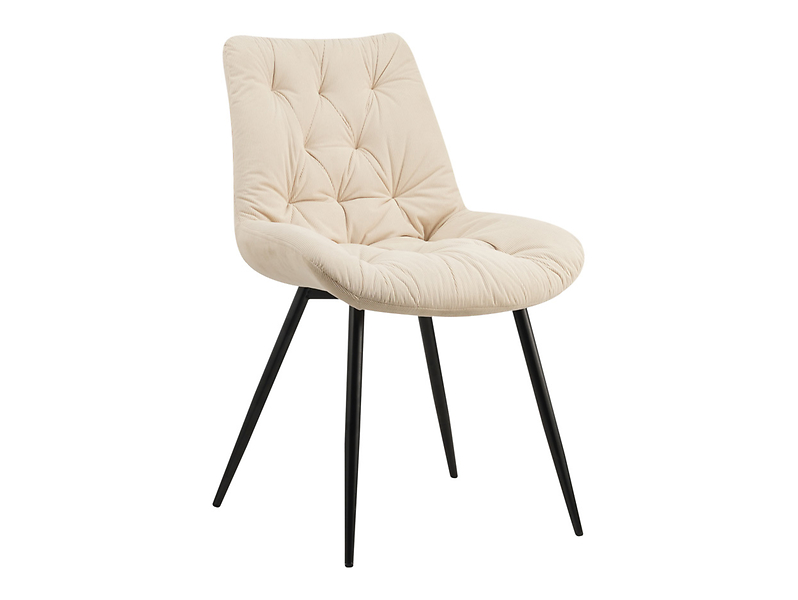 Krzesło tapicerowane Claudio sztruksowe ecru