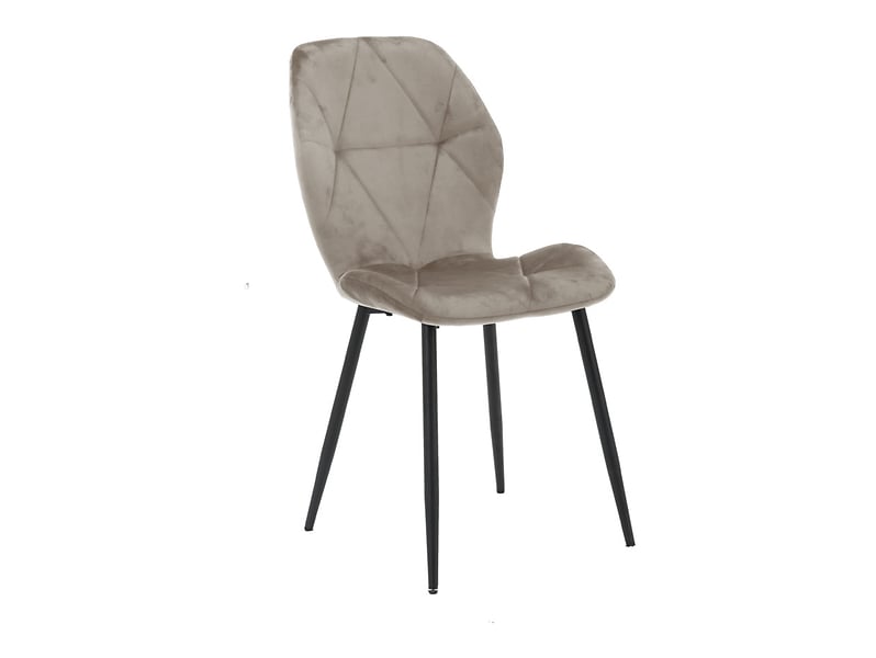 Krzesło tapicerowane Aczma welurowe zielone